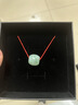 胖東來(lái)品質(zhì)天然翡翠吊墜路路通轉運珠項鏈男女款糯種玉墜子單顆 配穿珠十字鏈45cm(銀色 古風(fēng)盒裝 曬單實(shí)拍圖