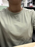 蕉下（beneunder）安心品質(zhì)t恤女短袖涼感寬松吸汗防曬戶外CC959清淺綠S 曬單實拍圖