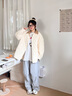 波司登25年新款輕薄羽絨服女短款90絨翻領拼接百搭巴恩風外套B250135334 光翼白|8F38 M 165/88A 體重約110-120斤 曬單實拍圖