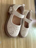 G.duck小黃鴨女童春秋季鏤空小皮鞋女寶寶時(shí)尚公主涼鞋嬰兒軟底防滑單鞋 米色 21 內長(cháng)約15.0cm 曬單實(shí)拍圖