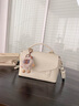 viney牛皮包包女包新款斜挎包品牌單肩包生日禮物送女友老婆 【米白色】高檔實(shí)用劍橋包 輕奢百搭時(shí)尚小眾手提包 曬單實(shí)拍圖