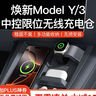 YZ適用新款特斯拉ModelY/3煥新版中控?zé)o線充電倉(cāng)限位器防滑丫配件 煥新版M3/Y中控限位無(wú)線充電倉(cāng) 曬單實(shí)拍圖