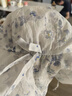 英氏休閑漁夫帽夏季透氣女童外出遮陽(yáng)帽子 海藍色 50cm【建議頭圍48-50cm】 曬單實(shí)拍圖