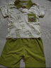 G.duck童裝男童夏裝套裝新款兒童衣服小童男孩卡通Polo衫短袖兩件套休閑 綠色口袋熊KN242203- 100 (建議身高90-100cm 3-4歲) 曬單實(shí)拍圖