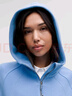 lululemon丨Scuba 女士超寬松款半拉鏈連帽衫 LW3HTOS 天空藍(lán) M /L 曬單實拍圖