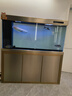 玉弘杰龍魚缸客廳大型水族箱底濾超白玻璃家用隔斷生態(tài)金魚缸自動免換水 金拉絲+香檳金 150*40*160cm 曬單實拍圖