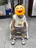 曼龍兒童多功能游戲臺(tái)可升降椅子寶寶椅子幼兒學(xué)習(xí)椅 糖果椅-米黃色 曬單實(shí)拍圖