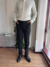 XJSGS官方國際正品牌男士高端休閑褲秋季抗皺商務(wù)西褲輕奢侈男裝長褲 高檔黑色906【現(xiàn)貨速達(dá)】 春秋款 34 建議【腰圍2尺6】 曬單實(shí)拍圖