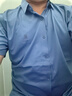 老爺車高檔男裝 冰絲短袖襯衫中年男士寬松無痕免燙透氣商務休閑襯衣 無痕彈力短袖襯衫-灰色 2XL 180 推薦145-160斤 曬單實拍圖