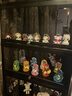 竹山下手辦柜展示柜樂高盲盒模型玩具多功能陳列架帶燈帶鎖多層收納柜子 六層丨暗夜黑80cm-帶鎖款 曬單實(shí)拍圖