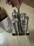 妙普樂(lè )餐桌醋瓶組合304不銹鋼調味瓶304不銹鋼味瓶調料盒胡椒鹽罐醋瓶醬 四件套套裝 曬單實(shí)拍圖