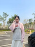 SOMUBAY防曬衣女2025夏新款冰絲防曬斗篷披肩戶外開車騎車遮陽透氣防曬衫 粉色 均碼 (80-140斤左右) 曬單實(shí)拍圖