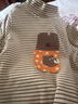 嘟嘟家兒童秋裝打底衫保暖男童長(cháng)袖t恤秋款女童上衣寶寶衣服卡通時(shí)髦 米色 130 曬單實(shí)拍圖