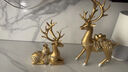 完壯小鹿擺件客廳家居裝飾品玄關(guān)酒柜金色輕奢藝術(shù)工藝品喬遷 金色百財福鹿新款 送水晶球2個(gè) 曬單實(shí)拍圖