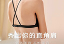 曼妮芬法式長三角杯文胸?zé)o鋼圈內(nèi)衣薄美背胸罩20810734 020 黑色 M (160) 曬單實(shí)拍圖