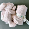 Jellycat新生系列害羞胭脂粉色邦尼兔安撫巾嬰兒親膚毛絨玩偶生日新婚禮物 粉色 One Size 曬單實(shí)拍圖