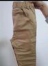 羅蒙兒童褲子男童女童2025春款休閑校園服直筒褲 卡其色松緊長褲 160 曬單實(shí)拍圖