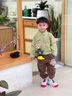 泰蘭尼斯兒童閃燈鞋秋季新款幼兒園發(fā)光鞋透氣網(wǎng)鞋男童運動板鞋女童休閑鞋 白/藍(lán)/紅 27 內(nèi)長17.5適合腳長16.5 曬單實拍圖
