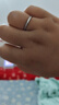 中國黃金碎冰冰鉑金戒指女白金結婚情侶對戒教師節禮物送女老師老婆情鉑金冰川情侶戒指-一對 曬單實(shí)拍圖