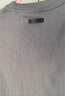 布先生布先生廓形字母刺繡短袖T恤男夏定制皮牌上衣 石墨黑  XL (180)  曬單實(shí)拍圖