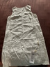 初棉【法國麻】初棉慵懶老錢(qián)風(fēng)全亞麻U領(lǐng)側開(kāi)叉罩衫女25春夏無(wú)袖上衣 奶昔白 S 曬單實(shí)拍圖