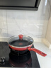 特福（Tefal）平底鍋家用牛排不粘煎鍋少油煙有鈦煎餅鍋電磁爐燃氣灶通用28cm 曬單實拍圖