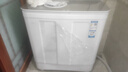 海爾（Haier）洗衣機(jī)半自動(dòng)雙缸雙桶筒脫水機(jī)甩干機(jī)大容量家用雙動(dòng)力雙杠波輪 【158S】10KG新品+玻璃上蓋+抗菌波輪 曬單實(shí)拍圖