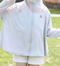 LA CHAPELLE HOMME兒童防曬衣男女童夏季冰絲外套戶外遮陽衣服 LX25 白色 M 曬單實(shí)拍圖