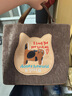 爾山集餅干貓雙肩包包女早春新款潮學(xué)院風(fēng)托特包韓國大容量單肩背包 通勤兩用手提雙肩包【淺咖色】 曬單實(shí)拍圖