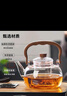 憶壺茶茶壺玻璃煮茶壺加厚燒水壺玻璃提梁壺養(yǎng)生壺電陶爐煮茶壺套裝 【透明加厚】山河提梁壺1100ml 曬單實(shí)拍圖
