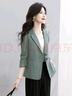 絲柏舍短款外套2025春夏新款女裝時(shí)尚通勤兩?？鄯I(lǐng)西裝上衣 曬單實(shí)拍圖