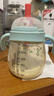 貝親（Pigeon）熊貓兒童防嗆防漏喝水喝奶吸管杯奶瓶 300mL 12月 曬單實(shí)拍圖