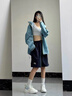 JEEP SPIRIT沖鋒衣女款2025新款防風防水戶外硬殼登山服山系高級感超好看外套 25636孔雀藍三防科技旗.艦.官.方 男女單沖 S 高檔品牌男裝 曬單實拍圖