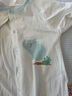 翹腳鴨（Tiptoe Duck）嬰兒衣服新生兒夏季薄款連體衣寶寶內(nèi)衣貼身睡衣 小河馬2件 80cm 曬單實拍圖