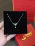 中國黃金（CHINA GOLD）足銀梔子花項鏈女生款輕奢小眾高級感鎖骨鏈畢業(yè)生日禮物送女友 今/次日達*999銀梔子花項鏈【品牌禮盒】 曬單實(shí)拍圖