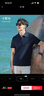 十如仕2025新品POLO衫男短袖海鷗領夏季翻領t恤商務通勤休閑 P12-03 黑色 L 曬單實拍圖