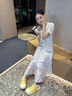 暖之緣奶油冰淇淋洞洞鞋女2025夏季新款沙灘EVA防滑厚底增高外穿拖鞋女 榴蓮黃 35-36 曬單實(shí)拍圖