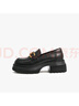 他她（TATA）英倫厚底jk樂福鞋女鞋黑色學(xué)院小皮鞋淺口單鞋子GOK02AA4 黑色 37 曬單實拍圖