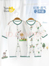 翹腳鴨（Tiptoe Duck）嬰兒衣服新生兒夏季薄款連體衣寶寶內(nèi)衣貼身睡衣 熊博士2件 80cm 曬單實(shí)拍圖