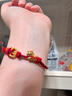 中國黃金（CHINA GOLD）黃金轉(zhuǎn)運(yùn)珠手鏈足金小馬錢幣轉(zhuǎn)運(yùn)珠馬上有錢硬金琺瑯彩男女禮物 轉(zhuǎn)運(yùn)珠/約0.66g 曬單實(shí)拍圖