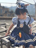 G.DUCKKIDS童裝洛麗塔公主裙女童連衣裙夏季朱迪兔子警官兒童裙子生日蓬蓬裙 裙子 130 尺碼7~8歲【120-130cm】 曬單實拍圖