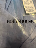 ROEYSHOUSE羅衣法式系帶大擺連衣裙女春夏新款氣質(zhì)連袖收腰中長(zhǎng)裙10290 灰藍(lán)色 XL 曬單實(shí)拍圖