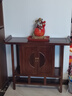 瑞呈堂 玄關(guān)柜實(shí)木 新中式條案玄關(guān)桌客廳入戶(hù)門(mén)廳柜禪意老榆木輕奢 月亮門(mén)玄關(guān)柜100*35*82 整裝發(fā)貨無(wú)需組裝  框架結(jié)構(gòu) 曬單實(shí)拍圖