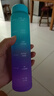 創(chuàng)意漸變色磨砂塑料杯七彩杯女可愛便攜大容量水杯家用隨手杯茶杯 彩虹漸變杯-天藍色 300ml 曬單實拍圖