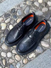 夢(mèng)特嬌（MONTAGUT）商務(wù)男鞋夏季新款頭層牛皮厚底休閑皮鞋男士增高軟底正裝鞋子男 黑色(皮鞋碼) 41 曬單實(shí)拍圖