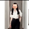 桂岐白襯衫女職業(yè)正裝短袖夏季v領(lǐng)工作服時尚設(shè)計感上衣高級垂感襯衣 白色 M （建議90-125斤） 曬單實拍圖