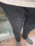MARKLESS簡(jiǎn)約純色休閑褲男春季新款速干褲運動(dòng)型直筒褲男士長(cháng)褲CLB4852M 黑色平腳 XL 曬單實(shí)拍圖