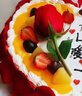 京集七夕節(jié)男女朋友老婆玫瑰花生日蛋糕同城配送當(dāng)天求婚禮物表白2磅 曬單實(shí)拍圖