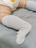 南律無(wú)骨新生兒襪秋冬寬口防勒腿嬰兒襪子6-12個(gè)月可愛中筒寶寶襪子 2雙（黃色/藍(lán)色） 1-3歲 (M) 曬單實(shí)拍圖