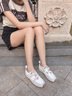 妙麗（Millies）品牌芭蕾德訓(xùn)鞋女2025新款淺口拼色瑪麗珍鞋軟底休閑女鞋運(yùn)動(dòng)涼鞋 米白色 37 曬單實(shí)拍圖